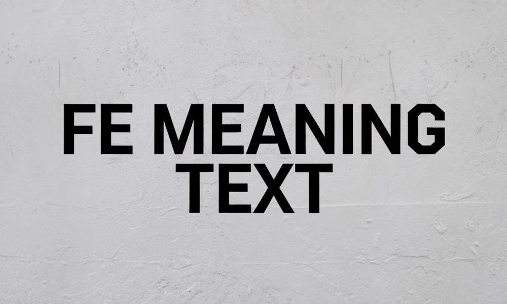 FE Meaning Text
