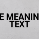 FE Meaning Text