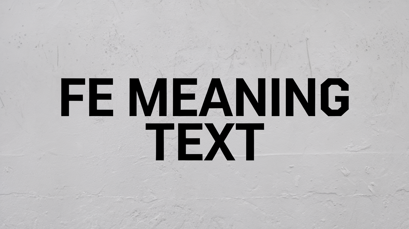 FE Meaning Text