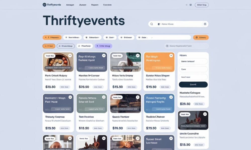 thriftyevents.net page