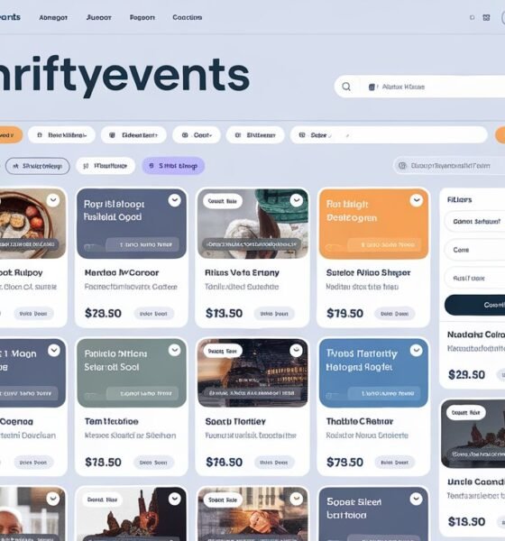 thriftyevents.net page